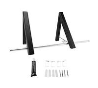 MAPHRWZ para percha de ropa retráctil de aluminio, barra de secado invisible montada en la pared, solución para colgar que ahorra espacio para balcón (Negro)