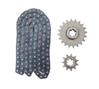 MAPHRWZ Piñón de Acero metálico T8F 20T 11T, 116 eslabones, Kit de Cadena de transmisión T8F para Karting, Mini Motocicleta, vehículos Todoterreno