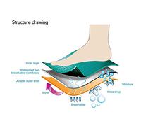 MAPHRWZ Waterproof Breathable Hiking Socks for Outdoor Sports, Durable Nylon, Warm Lining, All-Day Comfort for Men and Women (S)