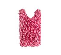 MAPIMANIA - Bolsa reutilizable plegable y compacta, súper espaciosa y resistente, muy elegante, ideal para la compra, viajes y uso diario color rosa maquillaje