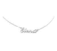MAPIMANIA - Collar nombre personalizado Elena mujer en acero inoxidable color plata, regalo cumpleaños original, collares personalizados