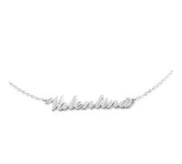 MAPIMANIA - Collar nombre personalizado Valentina mujer en acero inoxidable color plata, regalo cumpleaños original, collares personalizados