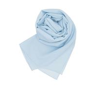 MAPIMANIA - Estolas Azul Claro de mujer para bodas Made in Italy, chal elegante para vestido de fiesta, pashmina de verano 200x80 en chiffon