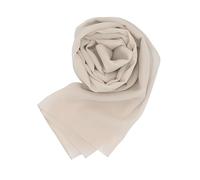 MAPIMANIA - Estolas Beis Claro de mujer para bodas Made in Italy, chal elegante para vestido de fiesta, pashmina de verano 200x80 en chiffon