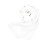 MAPIMANIA - Estolas Blanco de mujer para bodas Made in Italy, chal elegante para vestido de fiesta, pashmina de verano 200x80 en chiffon