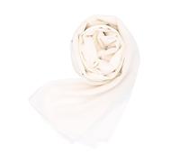 MAPIMANIA - Estolas Crema de mujer para bodas Made in Italy, chal elegante para vestido de fiesta, pashmina de verano 200x80 en chiffon