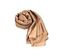 MAPIMANIA - Estolas para bodas mujer en seda bronce, chal boda para vestidos de fiesta mujer elegantes, pashmina boda de verano 180x90 cm, capa invitada boda