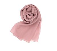MAPIMANIA - Estolas Rosa Antiguo de mujer para bodas Made in Italy, chal elegante para vestido de fiesta, pashmina de verano 200x80 en chiffon