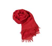 MAPIMANIA - Pañuelo cuello mujer 100% viscosa de Bambù Rojo, 180x90 cm, Made in Italy - pañuelos y fulares ligeros y elegantes - Pashmina fiesta