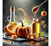 Maple Harvest - Concentrado de jarabe de arce con sabor a calabaza - Vegano - Sasami - 100ml