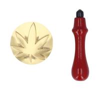 Maple Leaf Ice Cube Stamp | Copper Ice Form for Cocktails/Whiskey/Bar Drinks | DIY Personalized Ice Stamps with Wooden Handle | Bartender Wedding Accessories