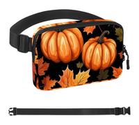 Maple Leaf Pumpkin-1761 - Cangurera de estilo unisex: riñoneras de moda, bolsas cruzadas deportivas delgadas a la moda para correr, senderismo, senderismo, mujer y hombre, Multicolor 04, 1.5x9.0x5.9in