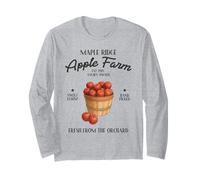 Maple Ridge Apple Farm Sweet Crisp Orchard Harvest Country Manga Larga