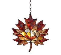 Maple Suncatcher, Maple Leaves Fall Ornaments, Acrylic Stained Glass Window Hanging, Fall Decorations Window Wall Hanging Ornament For Thanksgiving Autumn Party Supplies