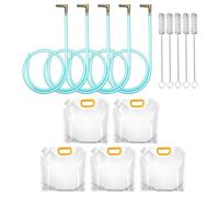 Maple Syrup Tapping Kit - 100 cm Silicone Tube, 5L Collection Bag, Beginner Home Sugaring Set, Beginner Sap Collections Kit, Portable Drill Bits Brush Set For Backyard Organic Sap Collection Outdoor