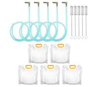 Maple Syrup Tapping Kit - Complete 5 piezas Set | Food-Grade Silicone Sap Tubing 100 CM With Maple Spiles Drill Taps 5L Collection Bag | For Beginner Hobbyists Collecting Storing Filtering Organic
