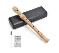 Maple Wood Professional C key Soprano Recorder Flute 3 Piece German or Baroque Style Blockflute with Hard Case SZRH A-V SZRH A-V 2025