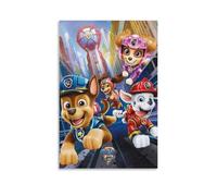 Maplecaroov Póster de la Patrulla Canina para pared, cubierta de lienzo, estilo vintage, pintura decorativa para sala de estar y dormitorio, 30 x 45 cm