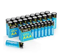 Maplin 20 Pilas alcalinas AA LR6 / 20 Pilas AAA LR03 de 1,5 V (Triple A) 7 años de Vida útil de Alto Rendimiento