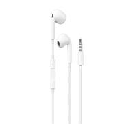 Maplin Auriculares con Cable Jack de 3,5 mm, micrófono y Controles Integrados, Cable TPE, 1,2 m, Compatible con portátiles, Controladores de Juegos, teléfonos Inteligentes y más