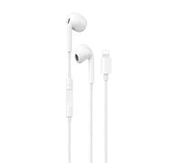 Maplin Auriculares Lightning con Cable, micrófono y Controles Integrados, Cable TPE, 1,2 m, Compatible con iPhone, iPad y Otros Dispositivos Lightning iOS