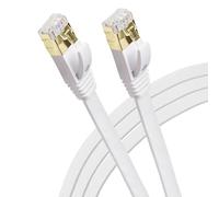 Maplin Cable Ethernet plano de 25 m, CAT7 UTP LAN, cable de red RJ45 de 10 Gbps, blindaje individual, compatible con laptop/PC, CCTV, PS4/5, Xbox, Switch, módem, router, Smart TV, impresora, extensor