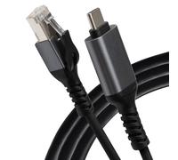 Maplin Cable Ethernet USB-C a RJ45 Cat 8 de 5 m, 40 Gbps, 2000 MHz, Plug & Play, cable LAN blindado, compatible con Cat7/Cat6a/Cat6/Cat5e