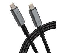 Maplin Cable trenzado USB-C a USB-C V5.0 80Gbps 240W PD 8K @ 60Hz carga y datos 1 m, para Apple MacBook, iPad Pro, iPad Air, iPhone 15, teléfonos Samsung Galaxy, Microsoft Surface, Google Pixel, Honor