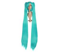 MapofBeauty 47 Pulgada/120cm a la moda y tendencia moda largo lacio de cosplay Pelucas (Mezclada Cereste)