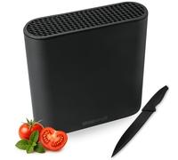Mapouji | Soporte Cuchillos Cocina | Taco Grande y Elegante Para Organizar tus Knife con base antideslizante | Porta Cuchillo Negro tipo Tacoma bloque Universal | Ideal Para guardar 8 Cuchillos