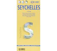 Mappa Borch Seychelles: Mahé, Victoria, Desroches, Amirantes, Farquhar, Aldabra, Praslin, La Digue, Inner Islands, Aride, Bird Island, Denis, ... Frégate, Marianne, Valleé de Mai (Borch Map)