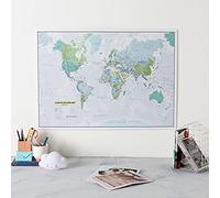 Maps International Mapamundi fluorescente - Ideal para el cuarto de los niños - 84,1 cm x 59,4 cm