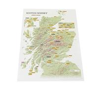 Maps International Póster de whisky Distilleries Collect and Scratch Print - Póster para los amantes de los escocés - 29,7 (ancho) x 42,0 (alto) cm