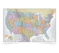 Maps International USA Map Classic - Laminado de hoja frontal - 91,4 (ancho) x 61 (alto) cm