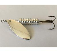 MAPSO - 5 Cucharillas de Pesca ASÓN Pesada-3 Plata 12 GMS.