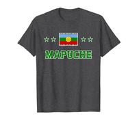 mapuche Camiseta, Hombre, Jaspeado Oscuro, M