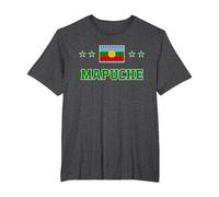 mapuche Camiseta, Hombre Tallas Grandes, Jaspeado Oscuro, 5X Alto