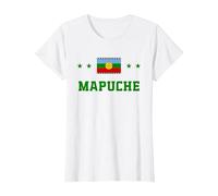 mapuche Camiseta, Mujer, Blanco, XS