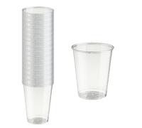 MAQA 100 uds PLA vaso 200 ml para refrescos, vasos desechables transparentes, vasos desechables compostables