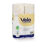 MAQA 6 rollos de papel higiénico adherido, papel higiénico biodegradable de 2 capas, rollo de papel reciclado de 150 lágrimas