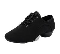 MAQDDO 1 par de Zapatos de Baile Latino de Tango de salón estándar for Hombres y Mujeres, Zapatos de Lona Suaves for Bailar Jazz en Interiores para Fiestas De Baile(36)