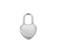 MAQDDO 100 Uds. De Dijes Cerradura Llave Corazón Acero Inoxidable for DIY, Collar, Pulsera, Accesorios for Hacer Colgantes Pareja, Hallazgo Joyería Para Collares(Steel-H)