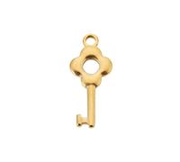 MAQDDO 100 Uds. De Dijes Cerradura Llave Corazón Acero Inoxidable for DIY, Collar, Pulsera, Accesorios for Hacer Colgantes Pareja, Hallazgo Joyería Para Collares(Gold-M)