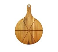 MAQDDO 1pcs Acacia Wooden Pizza Circle board Para Pizza