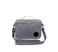 MAQDDO 1PCS Capacity Hand-held With Shoulder Strap Insulated Bag, Lunch Box, Thickened Waterproof Para Trabajo(Grey)