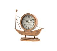 MAQDDO 1pcs Retro Table Clock with Luxury Brass Finish para Hogar