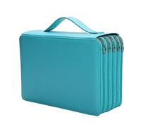 MAQDDO 1PSC-Estuche for lápices de Colores con 200/252 Agujeros, Soporte for rotuladores Gran Capacidad a Prueba Golpes, Suministros artísticos for Oficina y Escuela para Almacenamiento(Light Blue,L)