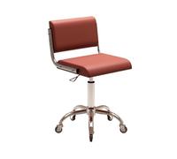 MAQDDO Beauty Salon Adjustable Swivel Stool with Silent Wheels Backrest & Height Lift For Home Hairdressing Nail Studio Barber Shop para Doméstico(Color3)