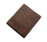 MAQDDO Carteras Cortas for Hombre, Tarjetero, Cartera Masculina clásica con Bolsillo Monedas, sin Cremallera, monederos Delgados para Hombre(Brown)