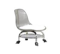 MAQDDO Household Backrest Low Stool with Wheels para Doméstico(Color3)